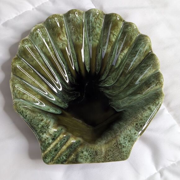 Handmade Green Decorative Shells Wade of California USA 699 - Picture 2 of 12